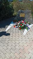 Slavnostní položení kytice k 80. výročí sestřelení amerického letce Williama R. Preddyho 12. 4. 2025