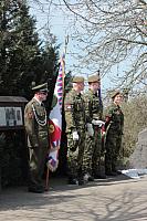 Slavnostní položení kytice k 80. výročí sestřelení amerického letce Williama R. Preddyho 12. 4. 2025