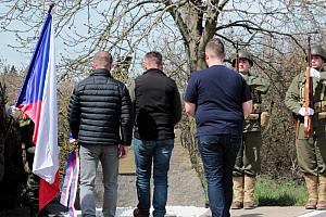 Slavnostní položení kytice k 80. výročí sestřelení amerického letce Williama R. Preddyho 12. 4. 2025