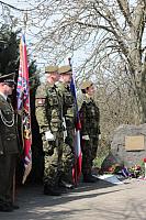 Slavnostní položení kytice k 80. výročí sestřelení amerického letce Williama R. Preddyho 12. 4. 2025