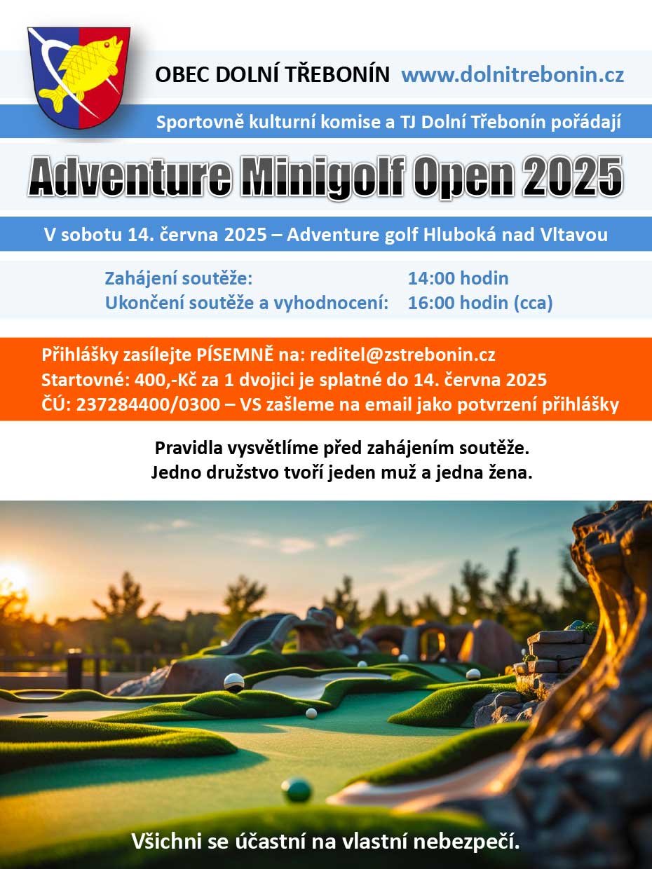 Minigolf 2025 Lipno nad Vltavou