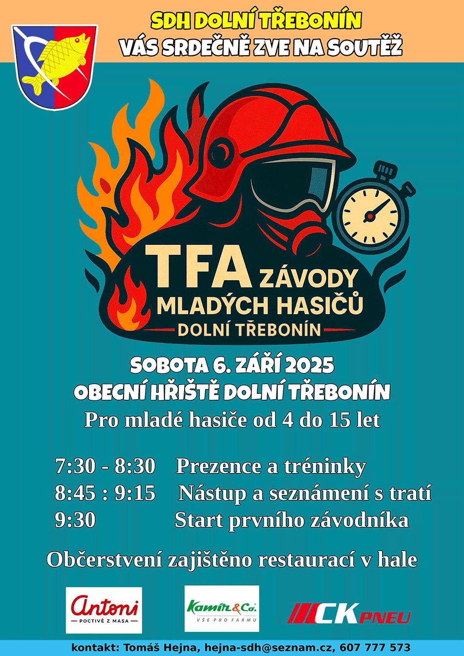 Závody TFA mladých hasičů 6. 9. 2025