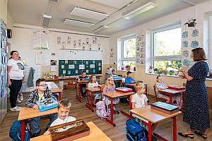 Zahájení školního roku v ZŠ Dolní Třebonín 1. 9. 2025, foto: Lubor Mrázek