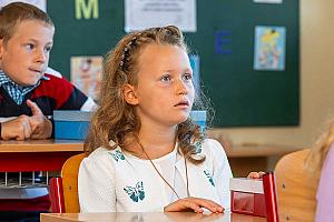 Zahájení školního roku v ZŠ Dolní Třebonín 1. 9. 2025, foto: Lubor Mrázek