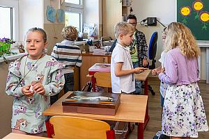Zahájení školního roku v ZŠ Dolní Třebonín 1. 9. 2025, foto: Lubor Mrázek