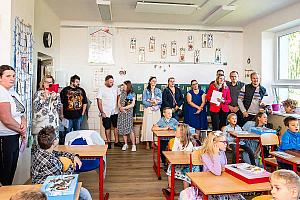 Zahájení školního roku v ZŠ Dolní Třebonín 1. 9. 2025, foto: Lubor Mrázek