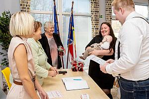 Vítání občánků v Dolním Třeboníně 8. 11. 2025, foto: Lubor Mrázek