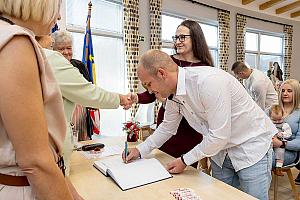 Vítání občánků v Dolním Třeboníně 8. 11. 2025, foto: Lubor Mrázek