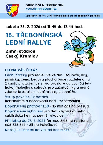 16. Třebonínská lední rallye 2026