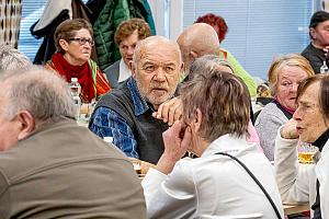 Setkání důchodců, restaurace SKC Dolní Třebonín 5. března 2026, foto: Lubor Mrázek