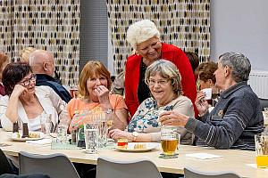 Setkání důchodců, restaurace SKC Dolní Třebonín 5. března 2026, foto: Lubor Mrázek