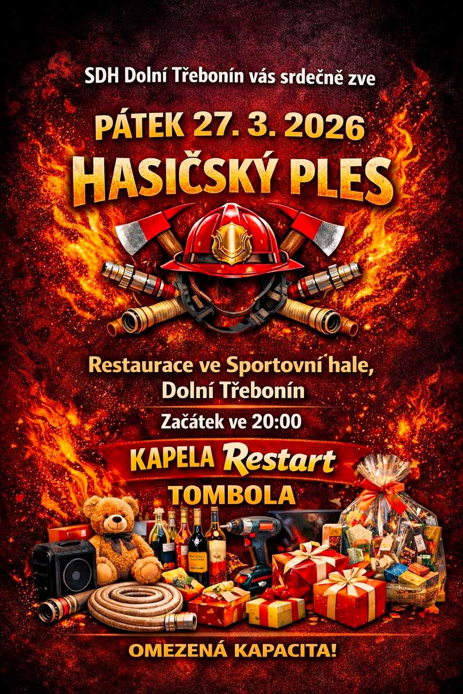 Ples SDH Dolní&nbsp;Třebonín 2026