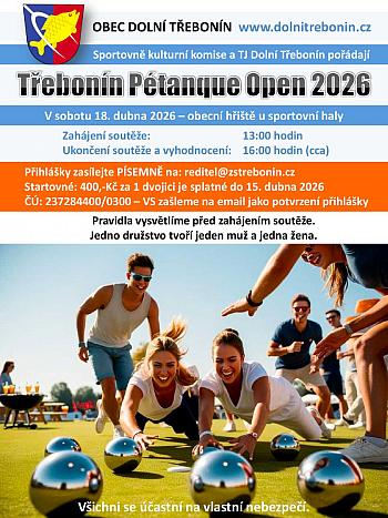 Jarní Třebonín Petanque Open 2026