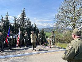 Slavnostní položení kytice k 81. výročí sestřelení amerického letce Williama R. Preddyho 18. 4. 2026