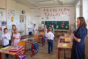 Zahájení školního roku v ZŠ Dolní Třebonín 1. 9. 2026, foto: Lubor Mrázek