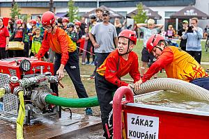 Závody v požárním útoku mladých hasičů, Dolní Třebonín 12. 9. 2026, foto: Lubor Mrázek