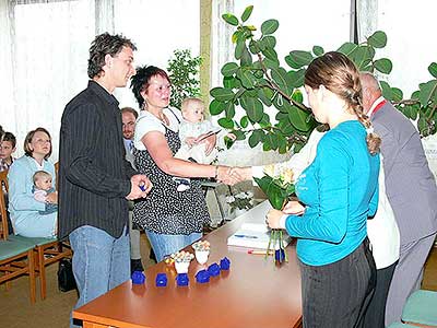 Vítání občánků v Dolním Třeboníně 16. května 2009