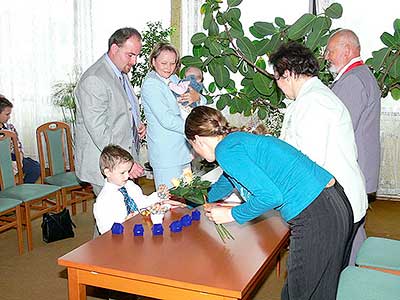 Vítání občánků v Dolním Třeboníně 16. května 2009