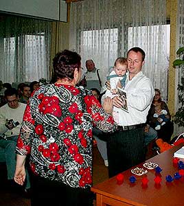 Vítání občánků v Dolním Třeboníně, 24. listopadu 2007, foto: J. Frendl