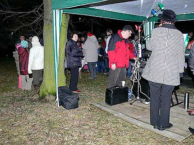 Zpívání u Vánočního stromu, Dolní Třebonín 21.12.2008