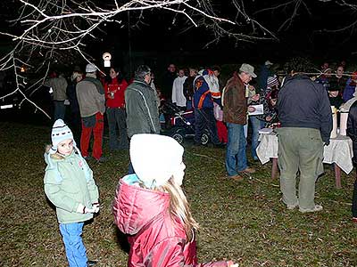 Zpívání u Vánočního stromu, Dolní Třebonín 21.12.2008