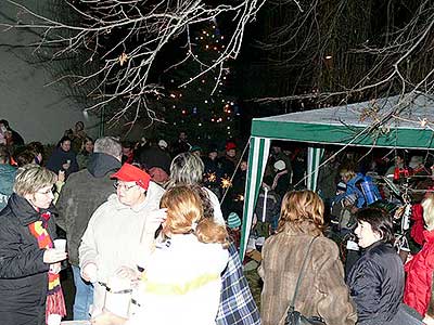 Zpívání u Vánočního stromu, Dolní Třebonín 21.12.2008