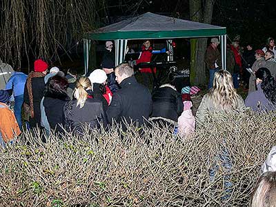 Zpívání u Vánočního stromu, Dolní Třebonín 21.12.2008