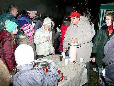 Zpívání u Vánočního stromu, Dolní Třebonín 21.12.2008