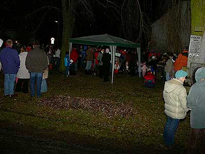 Zpívání u Vánočního stromu, Dolní Třebonín 21.12.2008