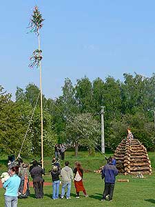 Pálení čarodějnic, Dolní Třebonín 30.4.2009