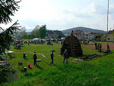 Pálení čarodějnic, Dolní Třebonín 30.4.2009