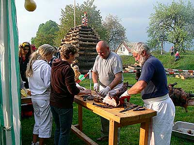 Pálení čarodějnic, Dolní Třebonín 30.4.2009