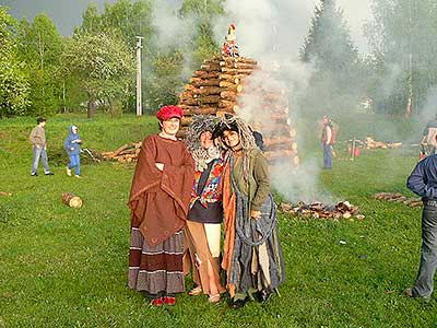 Pálení čarodějnic, Dolní Třebonín 30.4.2009