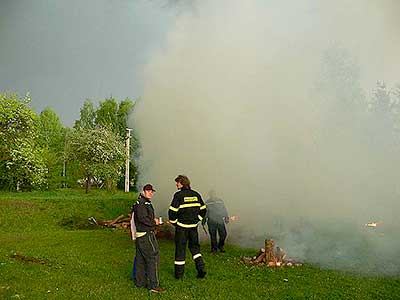 Pálení čarodějnic, Dolní Třebonín 30.4.2009