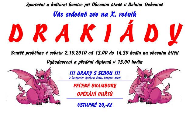 Drakiáda, Dolní Třebonín 2.10.2010