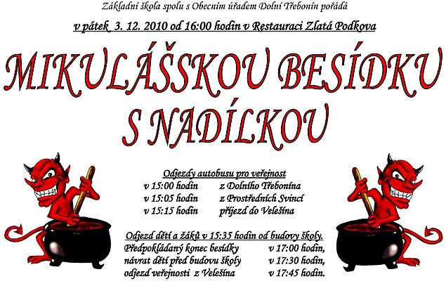 Mikulášská besídka s nadílkou 3.12.2010