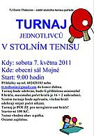 Turnaj ve stolním tenisu 7.5.2011 - ZRUŠEN