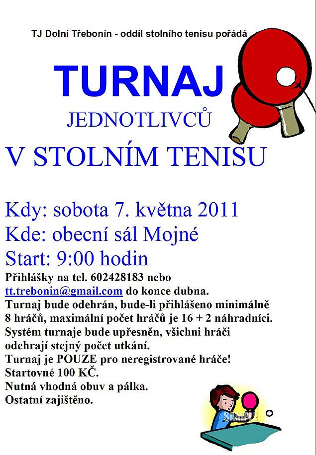 Turnaj ve stolním tenisu 7.5.2011