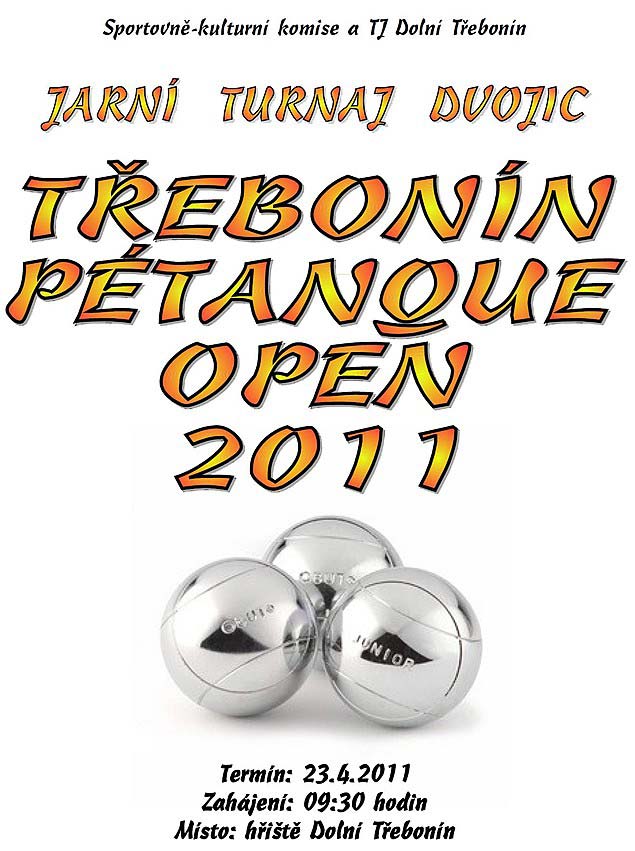 Jarní Třebonín Petanque Open 23.4.2011