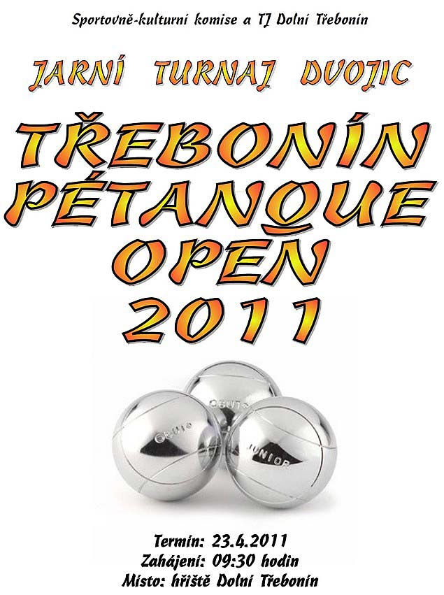 Jarní Třebonín Petanque Open 23.4.2011