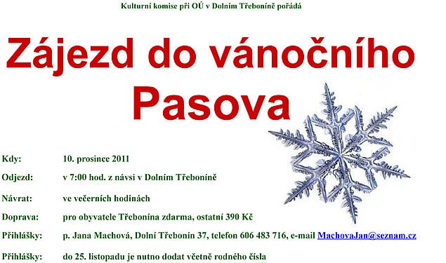 Zájezd do vánočního Pasova, 10.12.2011