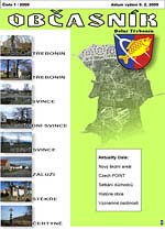 Třebonínský občasník 1 / 2009, titulní stránka Třebonínský občasník 1 / 2009, titulní stránka
