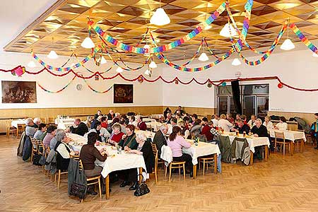 Setkání důchodců obce Dolní Třebonín 16.2.2012, foto: Lubor Mrázek