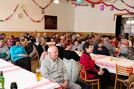 Setkání důchodců obce Dolní Třebonín, 18.2.2010, foto: Lubor Mrázek