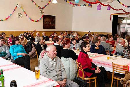 Setkání důchodců obce Dolní Třebonín, 18.2.2010, foto: Lubor Mrázek