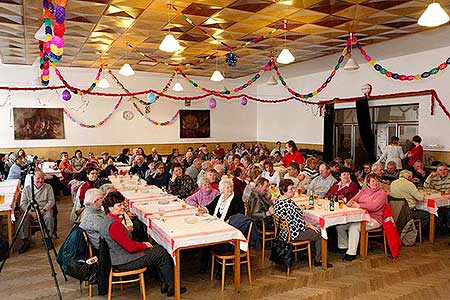 Setkání důchodců obce Dolní Třebonín, 18.2.2010, Foto: Lubor Mrázek