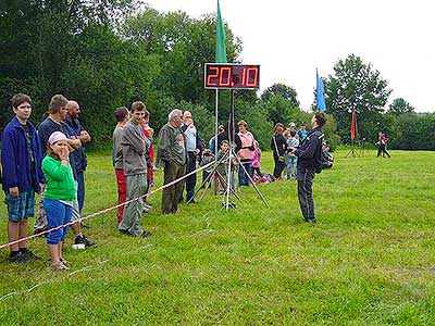 A jejich vítězný čas, hasičšká soutěž "Vidle" Dolní Třebonín, 21.7.2012