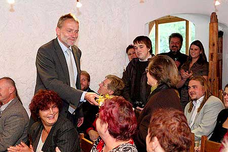 Slavnostní křest knihy Kniha Třebonínsko - historie a současnost, Pension Kraus Prostřední Svince, 30.9.2010, foto: Lubor Mrázek