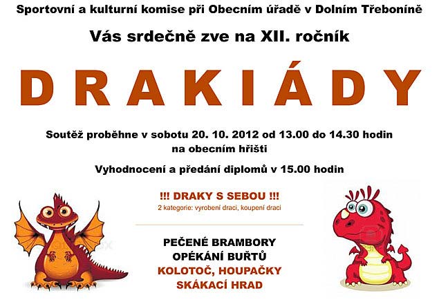 Drakiáda 20.10.2012 - plakát