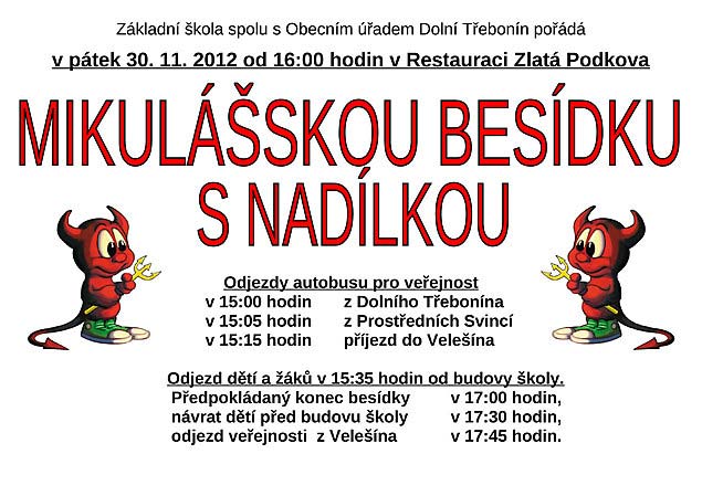 Mikulášská besídka s nadílkou 30.11.2012